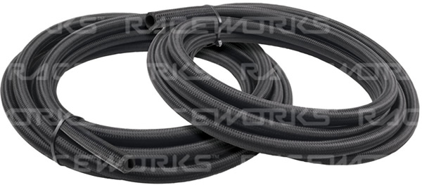 100 series black nylon braided hose