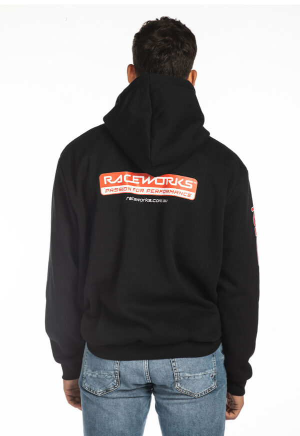 official raceworks merchandise hoodie back
