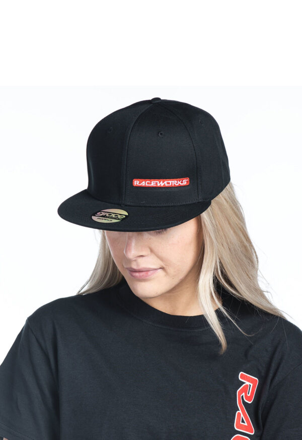 official raceworks merchandise flat peak hat